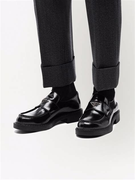 prada ss18 mens shoes|prada sole loafers men.